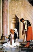 Arab or Arabic people and life. Orientalism oil paintings  465